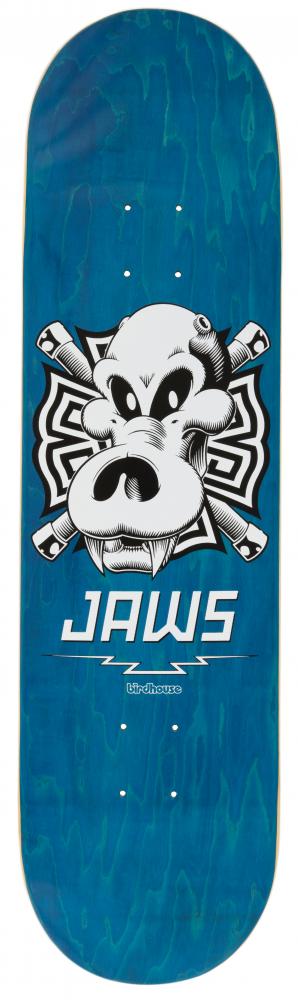 Birdhouse Pro Deck Jaws Skull  7 Ply Canadian Maple  Size: 32 x 8.25 IN